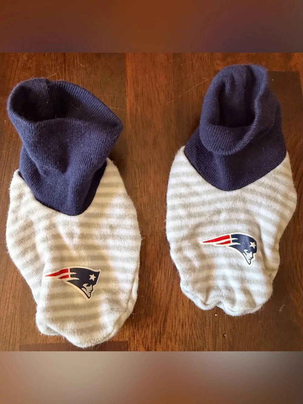 NFL New England Patriots Baby Booties Lot of 2 Infant 0-6M